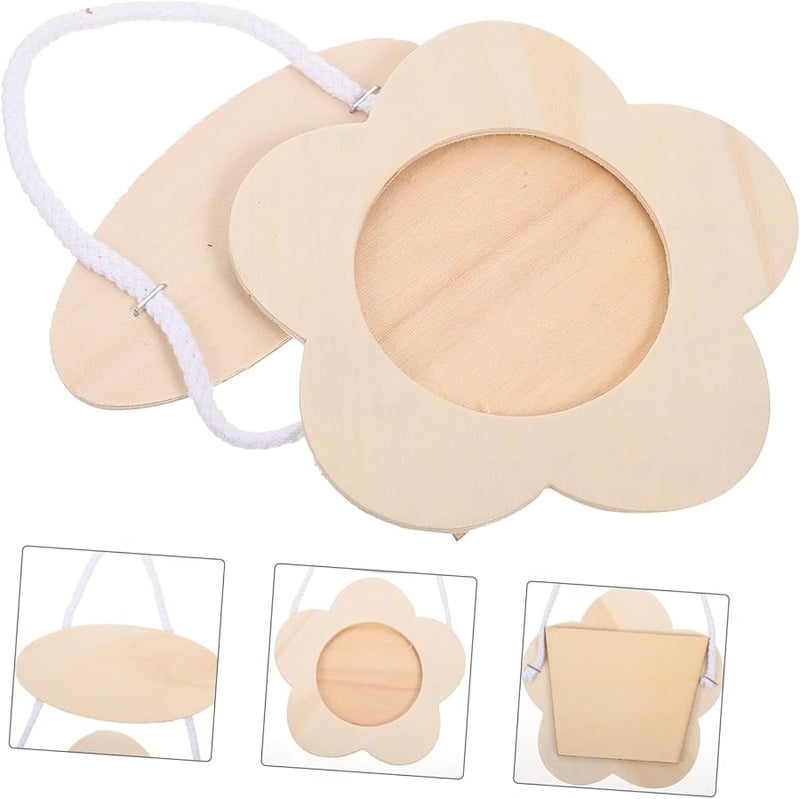 Sosoport Handmade DIY Kids Art Picture Frame Mold Set 3 Pcs Wooden - Image 3